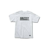 Remera Grizzly Stamp Boys - White/Black